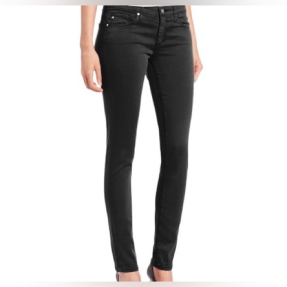 AG Adriano Goldschmied jeans black STILT cigarette jean Stretchy raw hem 26R
C - Picture 2 of 10